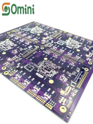 China Purple Fr4 PCB Prototype Fabrication Small Medium Volume Expedited Fast Turn PCB Board for sale