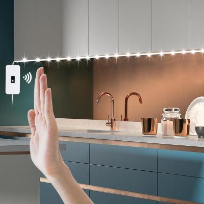 China Low Voltage Hand Sweep Sensor LED Strip For Cabinet And Kitchen for sale