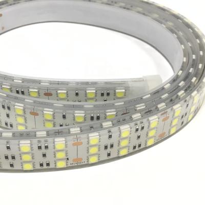 China 9000K 5050 12V Dimmable LED Strip Three Row 180 Lamps Led Tape for sale