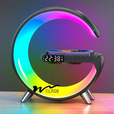 China 15W Intelligent Atmosphere Wake Up Lamp DC5V Wireless Charger Atmosphere Lamp for sale