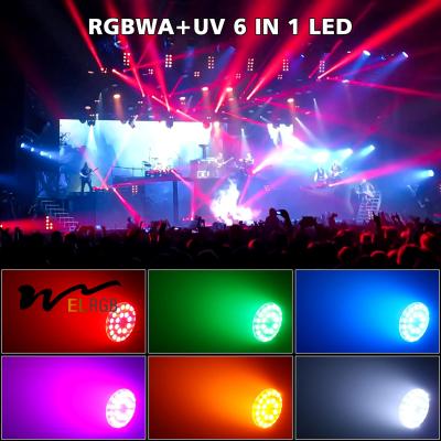 China 4100K Led Par Can Stage Lights RGBWA+UV 6In1 Par Light Stage à venda