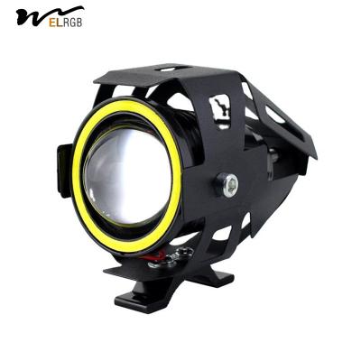 China 4000lm 12V Led Motorcycle Spotlights U7 Fog Driving Lamp High Low Beam for sale