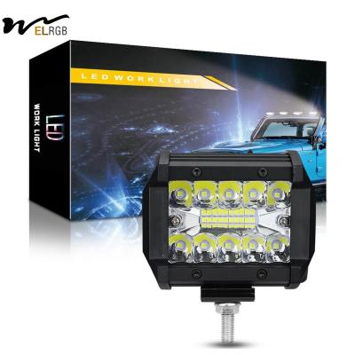 Chine 60W 20LED Camion lumière de travail LED 6000K LED barre lumineuse 4 pouces DC 12V-24V à vendre