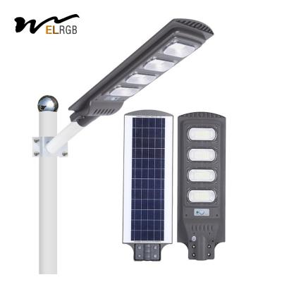 China 30w 60w 90w 120w LED Solar Powered Lights Integrated Motion Detector Street Lights for sale