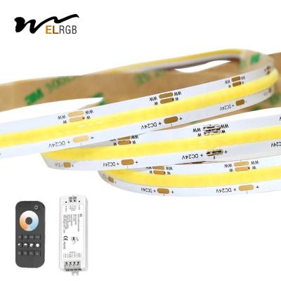 China 608LED Dimmable Cob Led Strip 10mm 5m Led Strip Lights With Adhesive Backing for sale