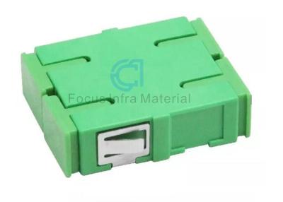 China SC APC Fiber Optic Single Mode Duplex Fiber SC Adapter Green Color for sale
