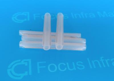 China 1.0mm Steel Rod Fiber Heat Shrink Sleeves Clear Fibre Splice Protectors for sale