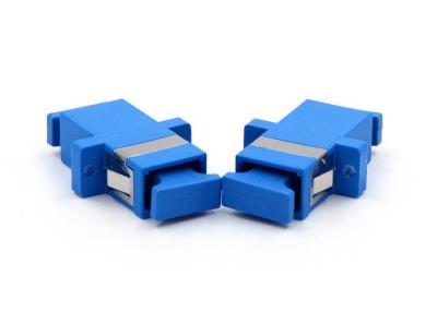 China Blue Fiber Optic LC To SC Adapter Ceramic Sleeve ABS Housing for sale
