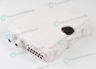 China 12 Port ABS Fiber Optic Termination Box FTTH Distribution Terminal Box for sale