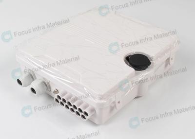 China ABS Plastic Outdoor FTTH Splitter Distribution Box 12 Ports for sale