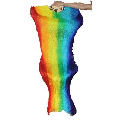 China A mulher de seda macia da cor do arco-íris ventila o véu para a dança de barriga 7 cores à venda