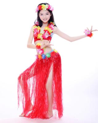 China Handmade Tassel Style Red Child Belly Dancer Costumes For Girls In Performance for sale