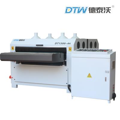 China DTW Wire Brush Sanding Machine DT1300-4K Drum Sander For Wood Furniture for sale