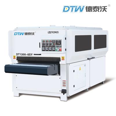 China DT1300-6SY bürsten versandenden Hersteller Maschinen-hölzernen Bürsten-Sander With Two Sides Sandpapers DTW zu verkaufen