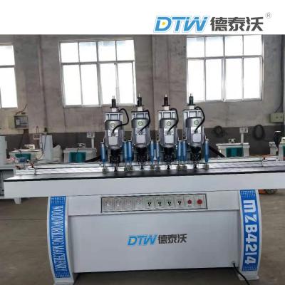 China 50mm Depth 6KW Wood Drilling Machine Door Hinge Boring Machine 4 Heads for sale