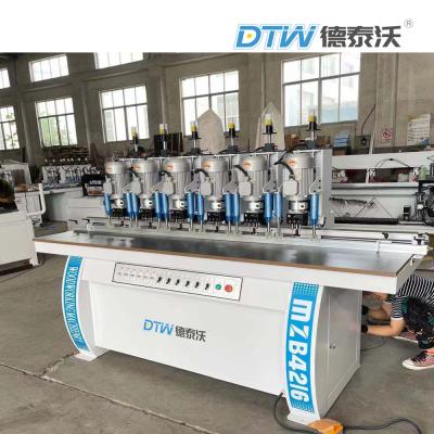 China 9KW Six Heads Wood Drilling Machine Cabinet Hinge Boring Machine for sale