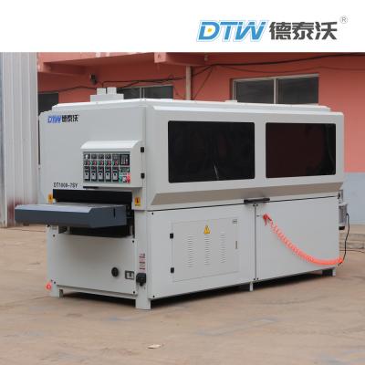 China Woodworking Brush Sanding Machine with Wide Belt Sanding Unit  DT1000-7SY For Cabinet Surface for sale