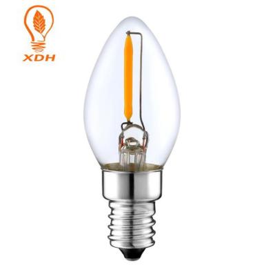 China 240V 220V Dimmable Led Edison Bulbs C7 E12 1W LED Filament Bulb for sale