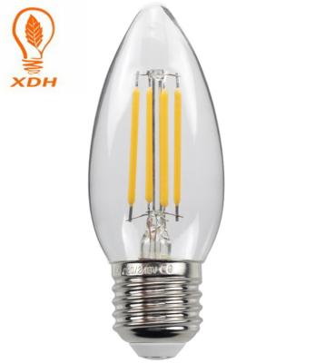 China C35 4W led filament bulb 220-240V E27 led filament candelabra bulb for sale