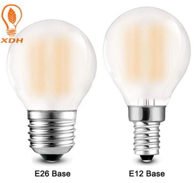 Chine G45 a givré globe 6W 2700K de cru de l'ampoule E12 E26 E27 de filament de LED le rétro à vendre