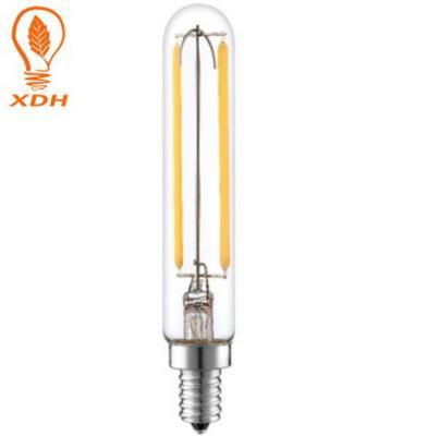 China bulbos 2700K claro 240V E14 do filamento do diodo emissor de luz de Edison do espaço livre de 2W 4W T20 tubulares à venda