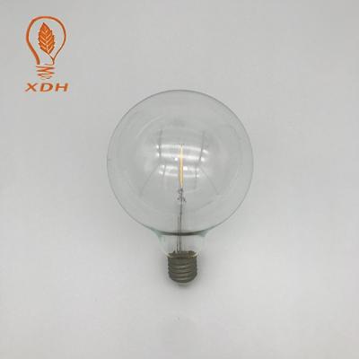 China 220V 240V Edison LED Filament Bulbs G125 E27 Filament Globe 2W 2700K for sale