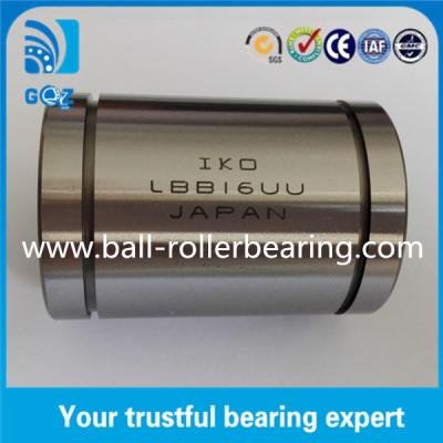 China LBB16UU Linear Shaft Bearing Chrome Steel Bearings P0 P2 Precision Rating for sale