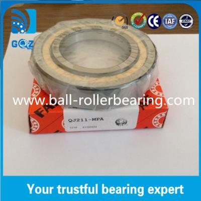 China Chrome Steel Angular Contact Ball Bearing , Four Point Ball Bearing QJ211 MPA for sale
