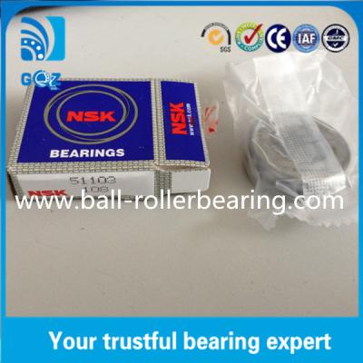 China OD 30mm Teel Cage Ball Thrust Bearings 51103 Heavy Load ISO9001 Certification for sale