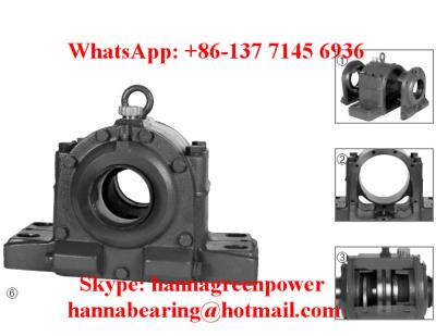China HFOE 218 BL Plummer Block With Oil Conveying Ring For PA Fan 90x410x250mm for sale