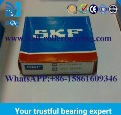 China Long Life 7207BECBM Double Row Angular Contact Bearing Size 35*72*17 for sale