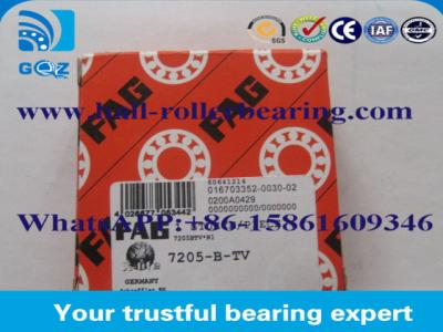 China FAG 7205BTV Angular Contact Ball Bearing Size 25*52*15 Stainless Ball Bearing for sale