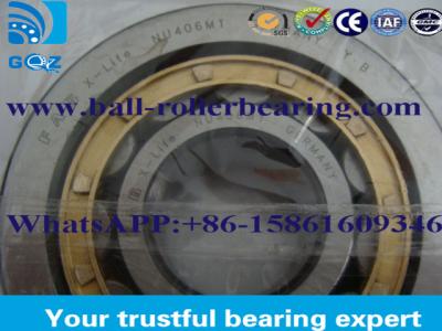 China Brass cage high speed roller bearings NU406M1 30 mm double row ball bearing for sale