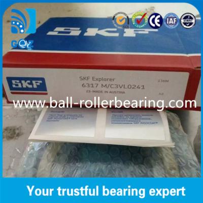 China Brass Cage Electrical Insulation Deep Groove Ball Bearing SKF 6317M/C3 VL0241 for sale