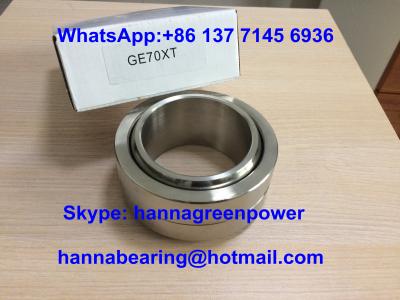 China GE70XT Stainless Steel Spherical Plain Bearing GE70XT/X Sliding Bearing 70 * 105 * 49 mm for sale