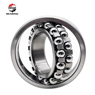 China Chrome Steel Material 1304 Steel Cage Double Row Self-aligning Ball Bearing for sale