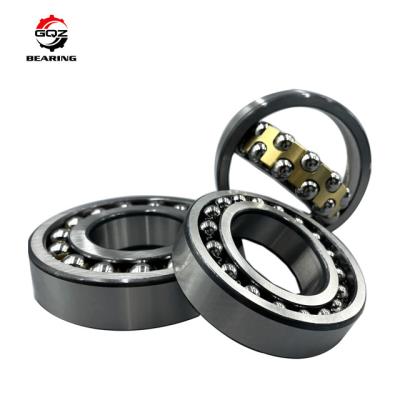 China Chrome Steel Material 2203 Steel Cage Double Row Self-aligning Ball Bearing 17x40x16mm for sale