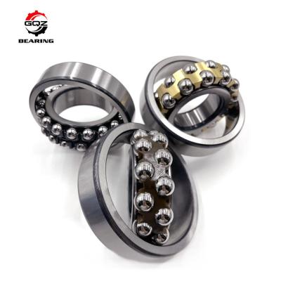 China Chrome Steel Material 2201 Steel Cage Double Row Self-aligning Ball Bearing for sale