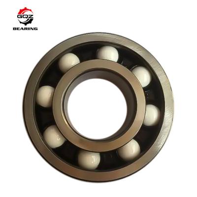 China Hybrid Ceramic Deep Groove Ball Bearing with Nylon Retainer ZrO2 Material 6305 for sale