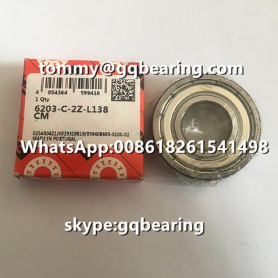 China Portugal Original FAG 6203-C-2Z-L138 CM Deep Groove Ball Bearing 6203-C-2Z Bearing for sale