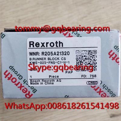 中国 炭素鋼の物質的なRexroth R205A21320のランナーのブロックR205A21320 FNS KWE-025-FNS-C1-H-1の線形ブロック 販売のため