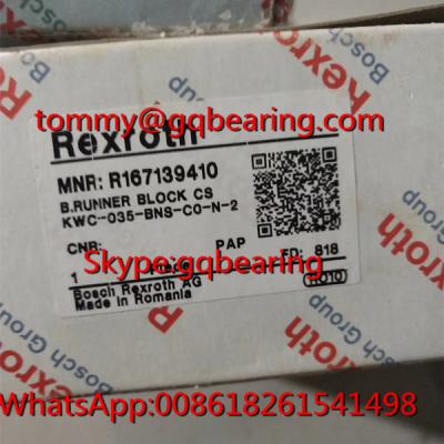 中国 炭素鋼の物質的なRexroth R167139410の広いランナーのブロックのBosch R167139410線形軸受け 販売のため
