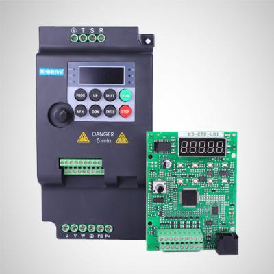 China Grey Multipurpose 1 Phase Inverter , 2HP Single Phase Variable Frequency Drive for sale