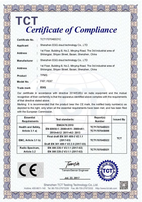 CE - Shenzhen EGQ Cloud Technology Co., Ltd.