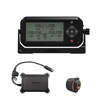 China Toggle Switches TPMS Solutions RS232 Signal LCD Display Truck TPMS For 2-22 Wheeels for sale