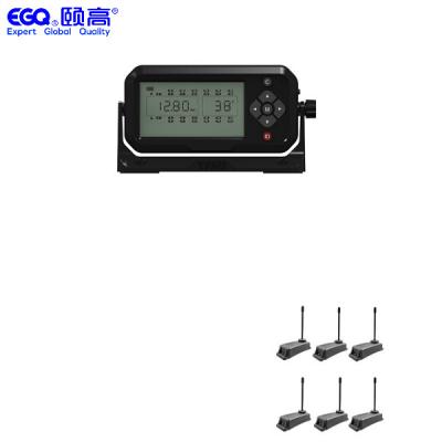 China LCD Display Six Wheels Wireless Trailer Truck TPMS Solutions for sale