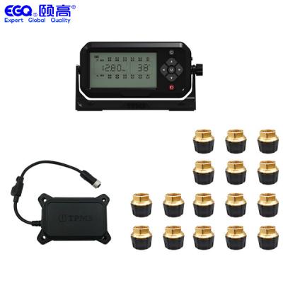 China High Definition 16 Tires Wireless Tyre Pressure Monitoring System for sale
