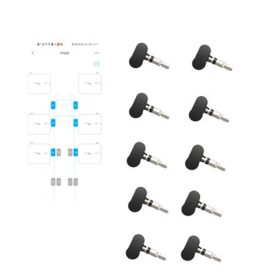 China Bluetooth Ten Sensors 2.4Ghz Tire Pressure Monitoring System for sale