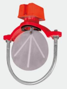 China Impeller Type Fire Valve Water Flow Indicator Alarm Saddle Type for sale