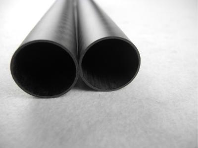 China (OD) 25mm * 23mm (identificação) * tubo da fibra do carbono da superfície do resíduo metálico de 500mm para a tubulação de rolamento à venda